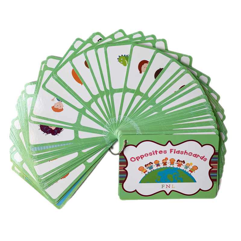 English Kids Education - The 100 Groups Opposites Flashcards English