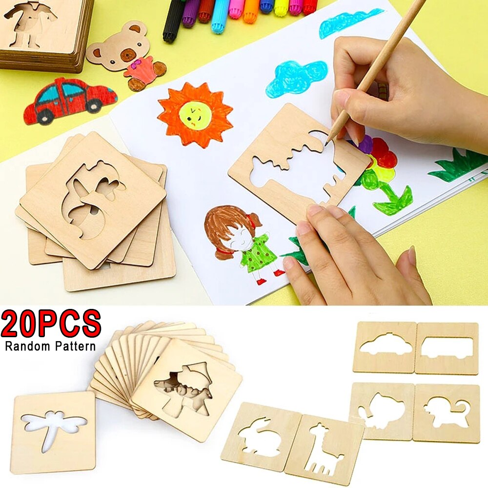 Kids Education Template - 20pcs Montessori Kids Toys Drawing Toys