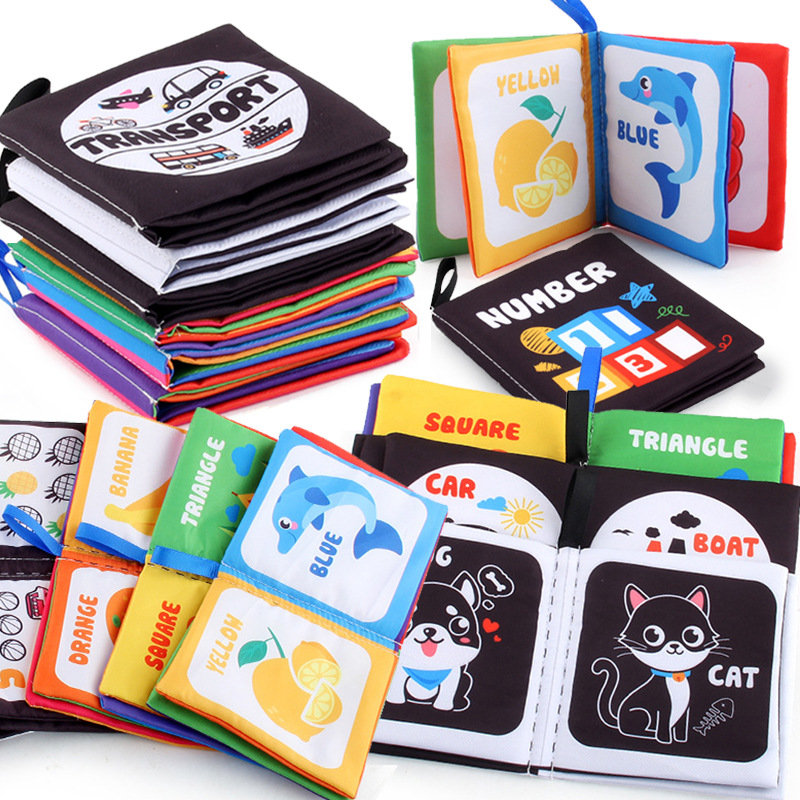 Kids Early Education Books - Baby Cloth Book for Newborns 0-12