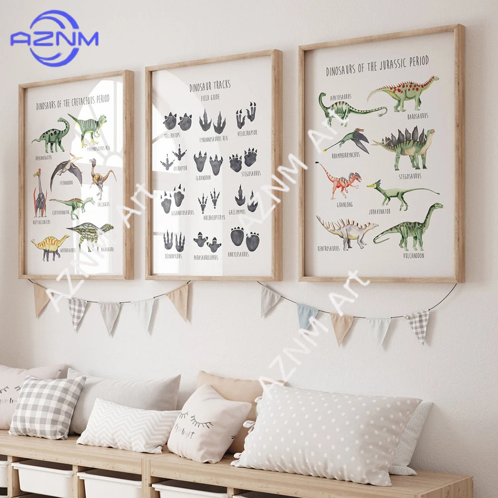 English Kids Education - 1/3PCS ，The cartoon dinosaur species English