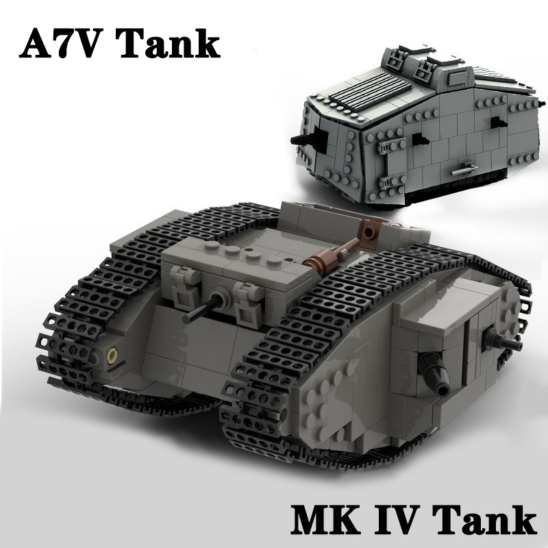 Kids Education In Germany - Hot Germany Military A7V Combat Tank