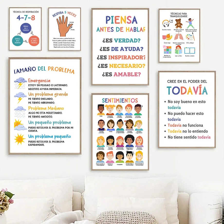 Kids Yoga Education - Spanish Child Education Emotion Yoga Weather