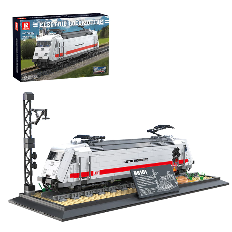Kids Education In Germany - 1928PCS Germany BR101 Electric Locomotive Building