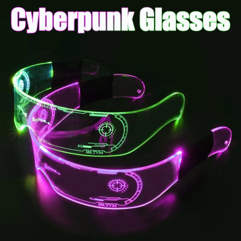 English Kids Education - Cyberpunk Electric LED Glasses Sensation Glasses