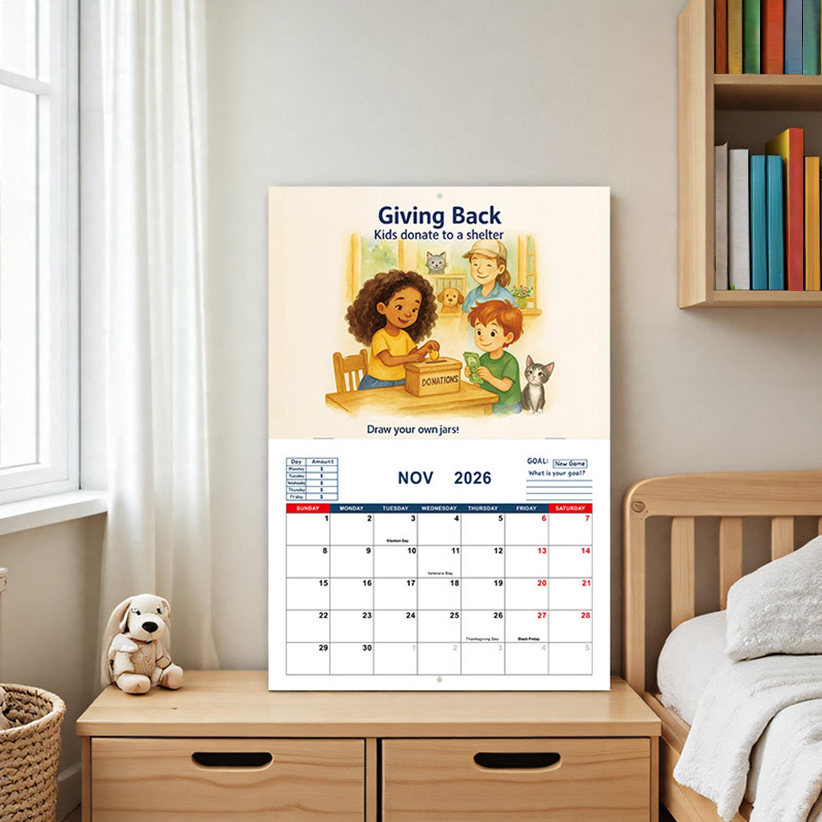 Kids Education Plan - Calendar Board For Children 2026 Kid