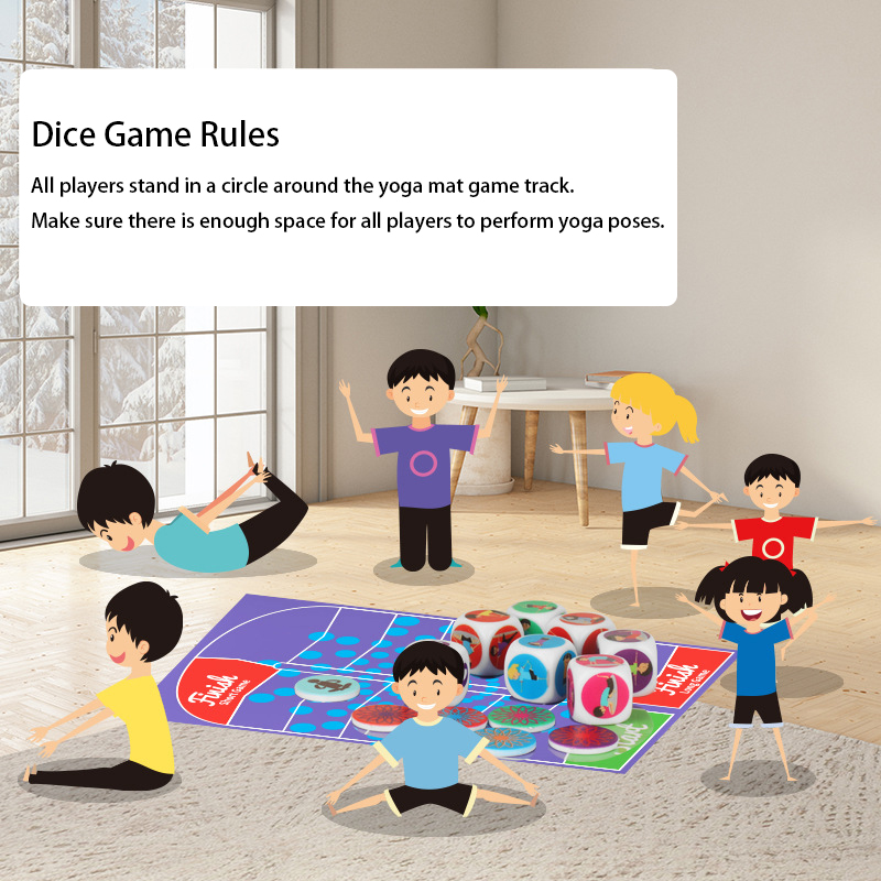 Kids Yoga Education - Yoga Dice Toy Fun Exercise Dice