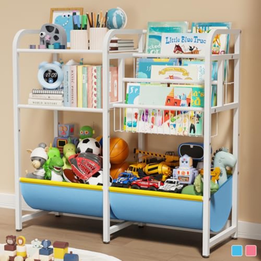 Montessori Shelf Toy - 3 in 1 Bookshelf and Toy
