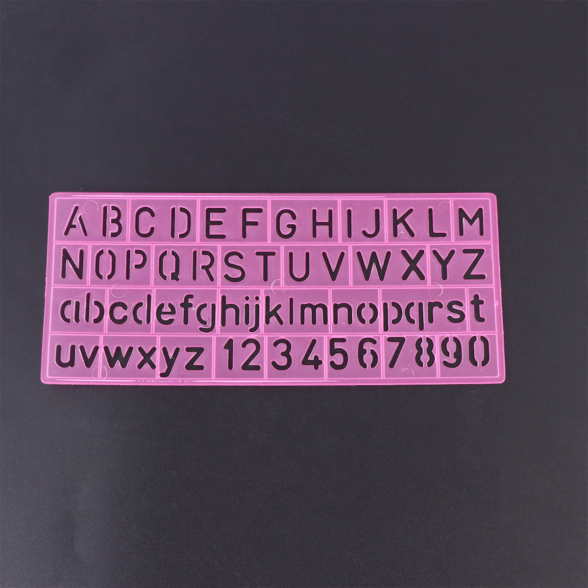 Kids Education Template - 4Pcs Plastic Graffiti Rulers Alphabet Numbers