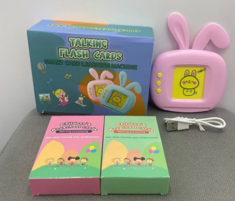 Kids Education Words - Cute Rabbit Talking Flash Card Reader