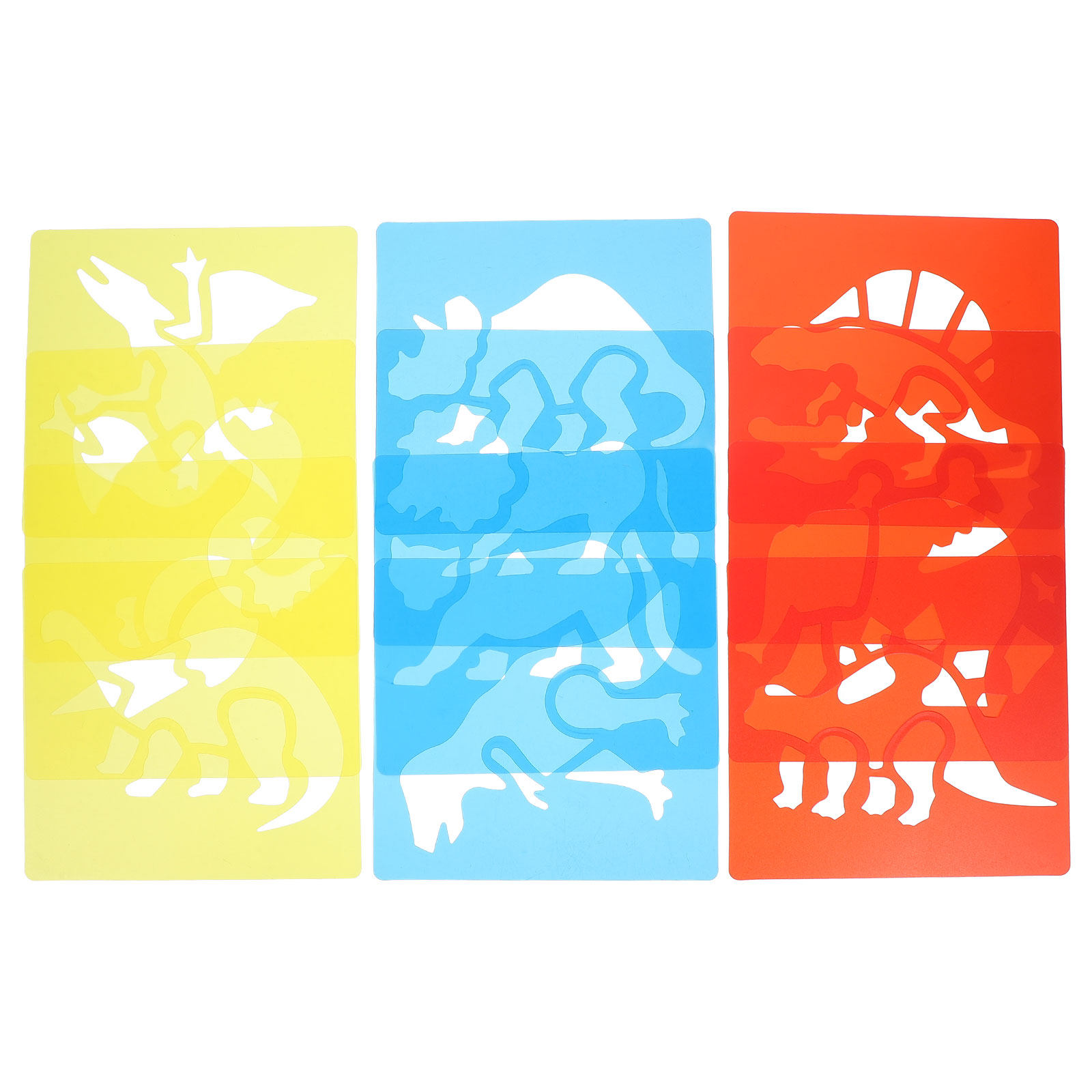 Kids Education Template - 12Pcs Plastic Drawing Stencils for Kids