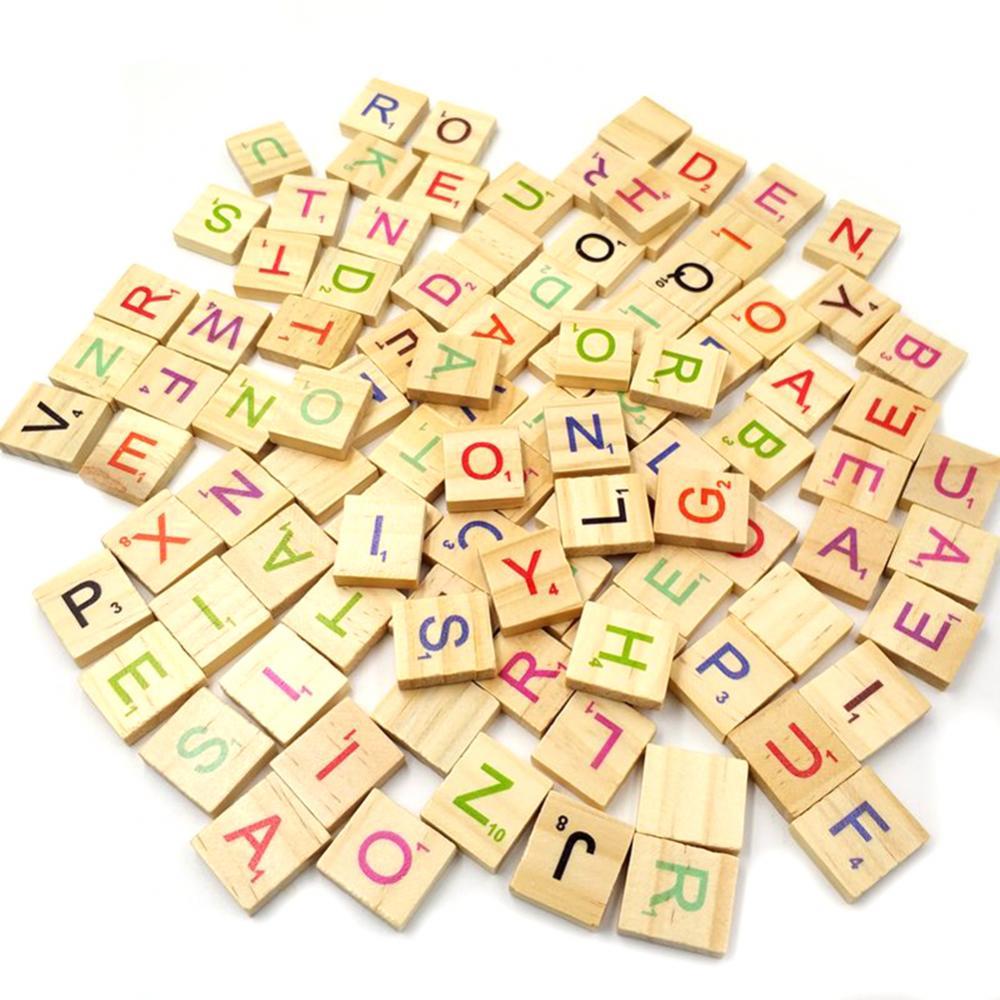 100 Chiếc Bằng Gỗ Ngôn Ngữ Đồ  - đánh giá và giá Kids Education Words