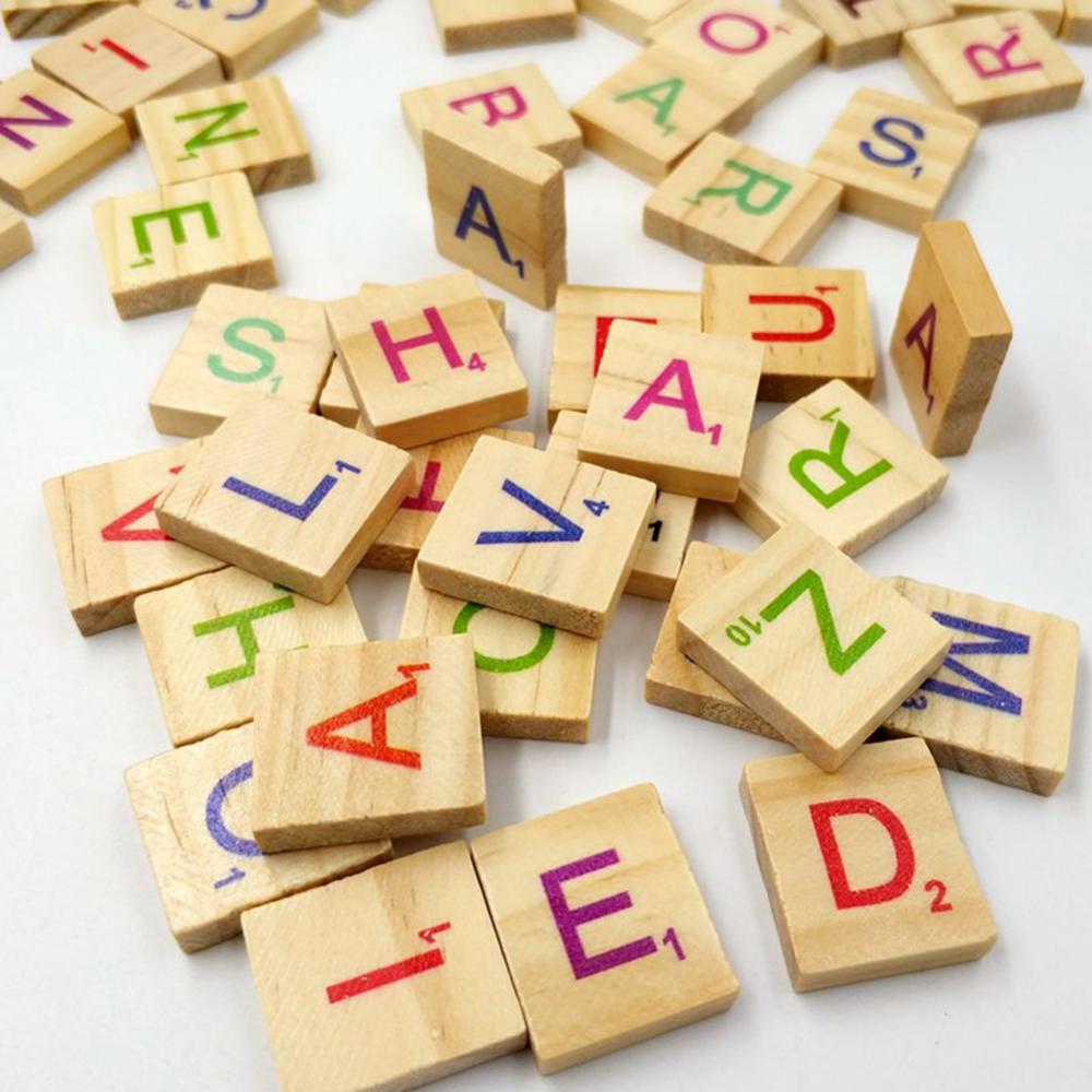 100 Chiếc Bằng Gỗ Ngôn Ngữ Đồ  - đánh giá và giá Kids Education Words