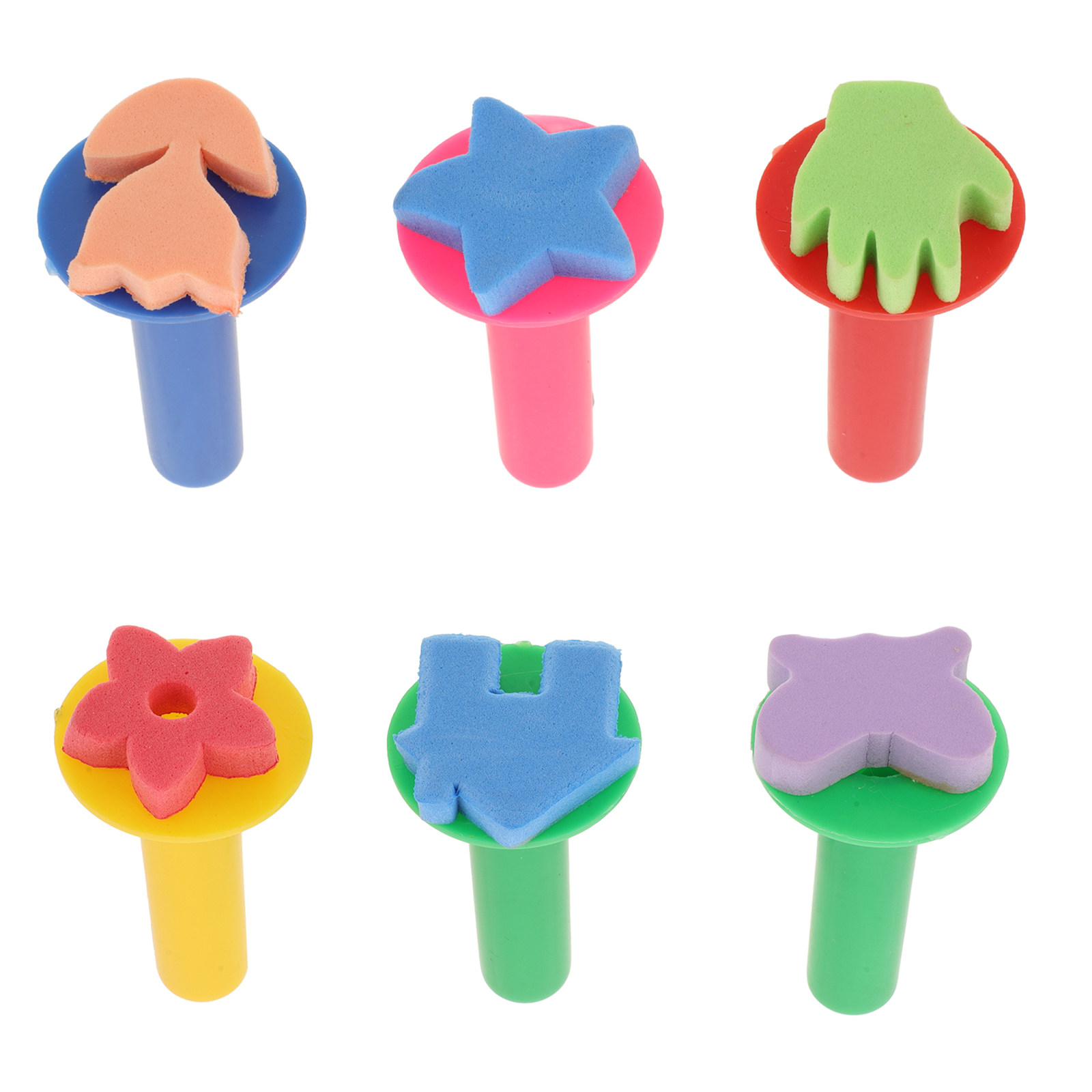 6Pcs Kids Sponge Stamp Set Saf - đánh giá và giá Kids Education Tools