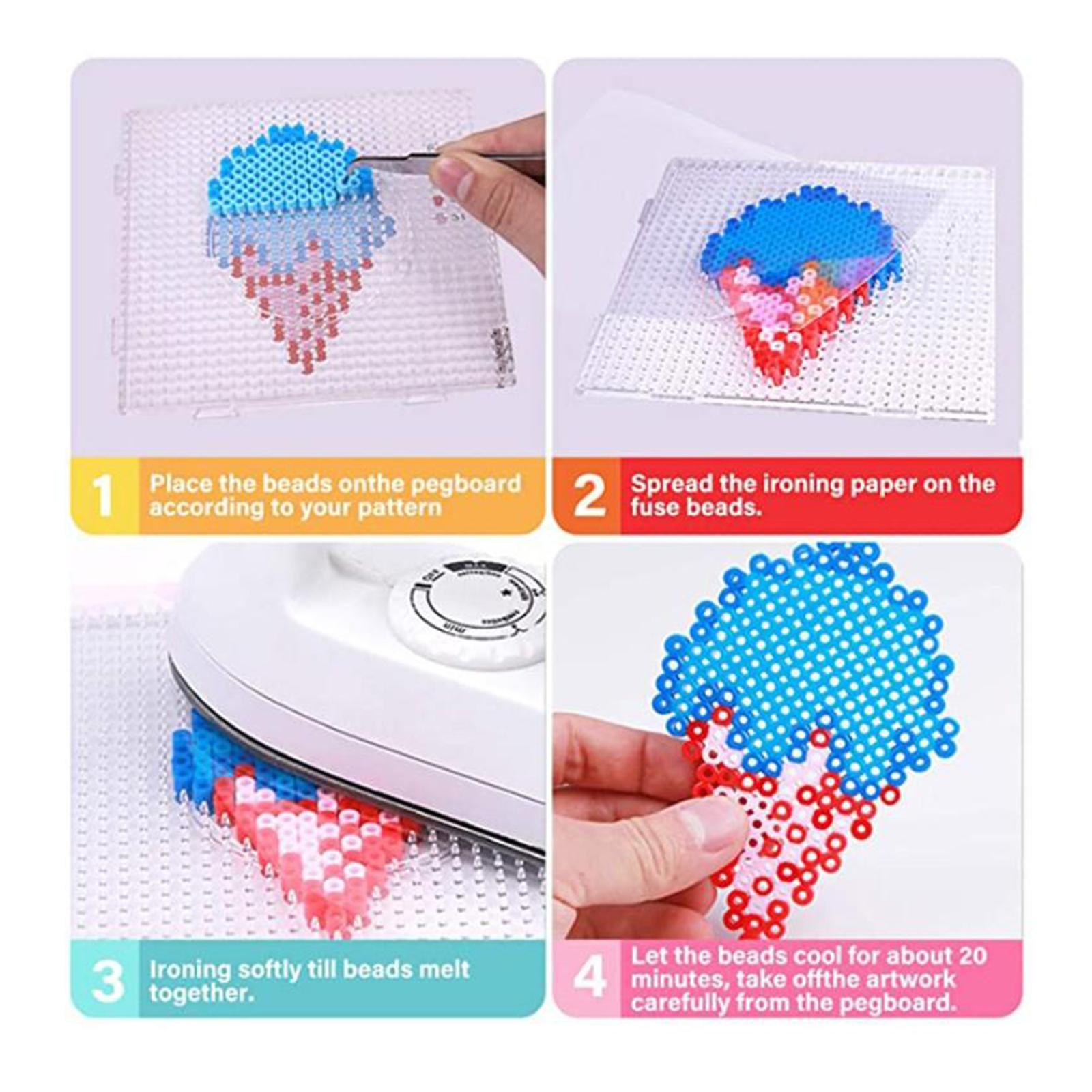 5mm Fuse Beads Puzzle Pegboard - đánh giá và giá Kids Education Template