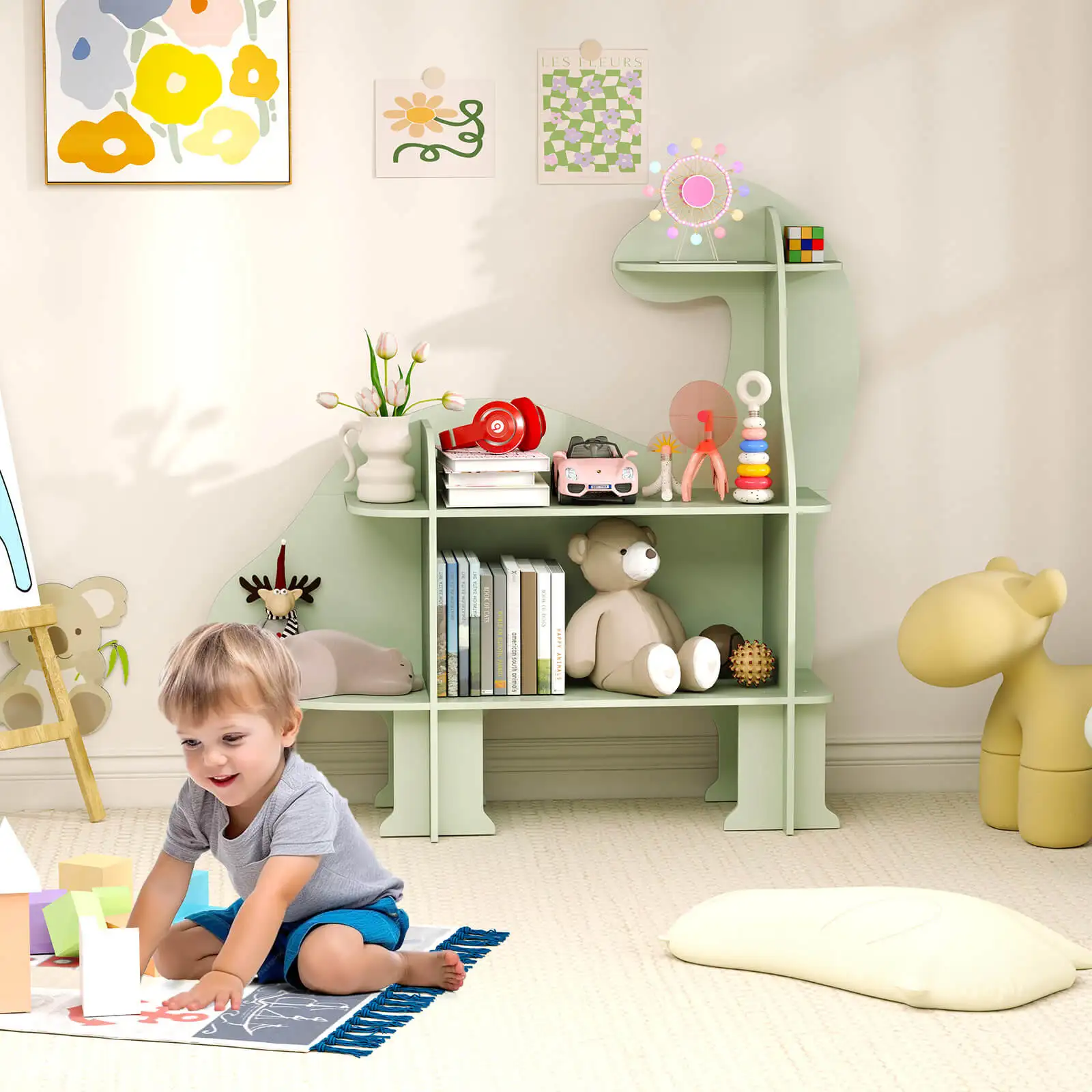 Hot Deal Item  Kids Bookshelf  - đánh giá và giá Montessori Shelf Toy