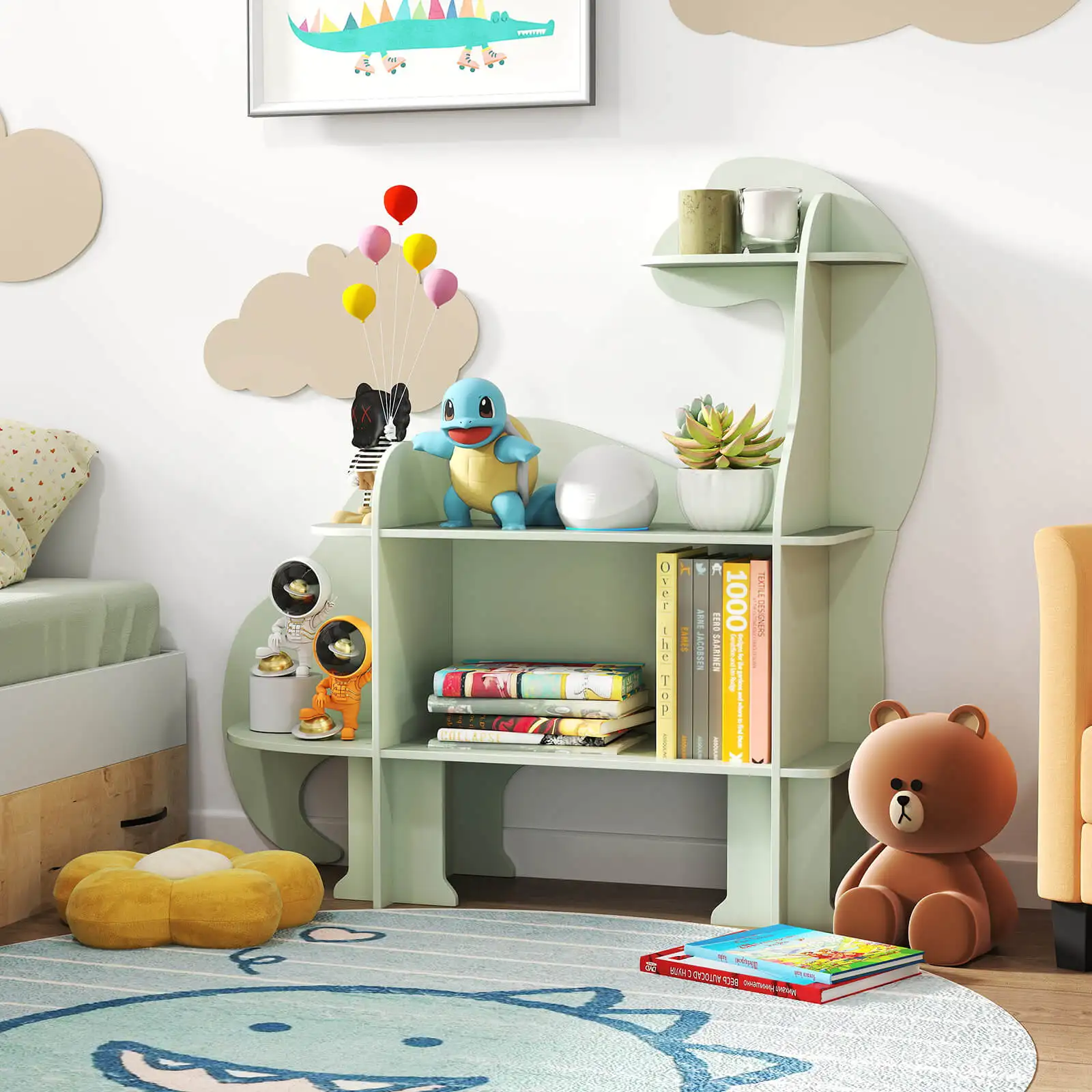 Hot Deal Item  Kids Bookshelf  - đánh giá và giá Montessori Shelf Toy