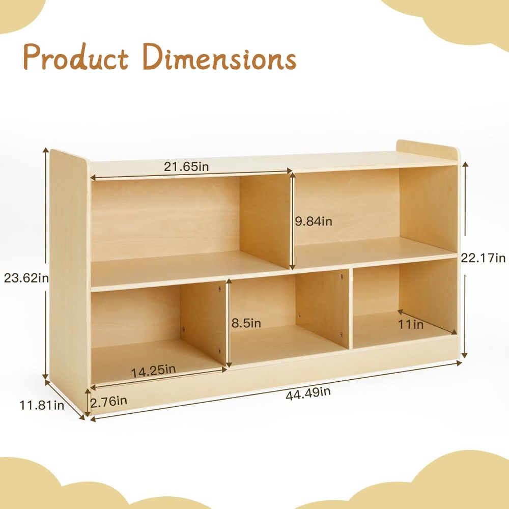 Montessori Wooden Toy Storage  - đánh giá và giá Montessori Shelf Toy