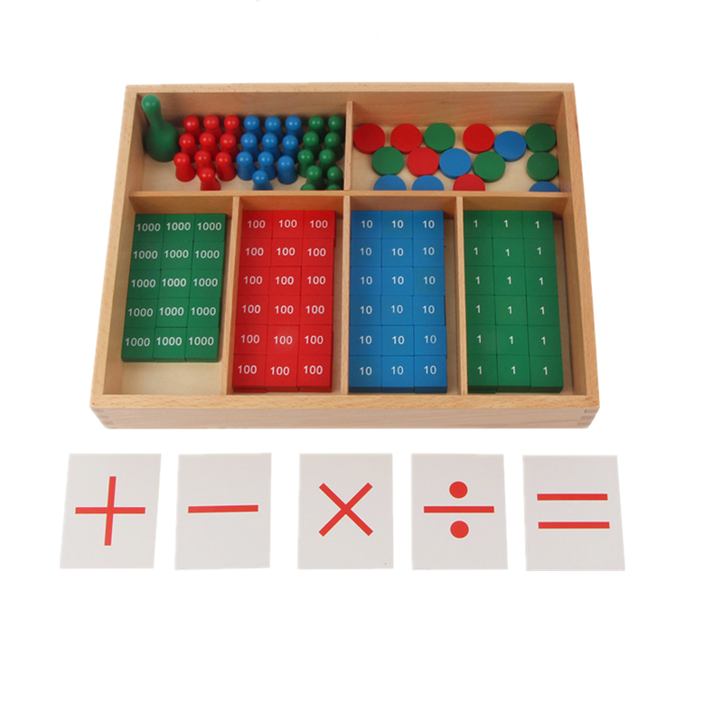 Montessori Đồ Chơi Toán Học Te - đánh giá và giá Kids Education Tools