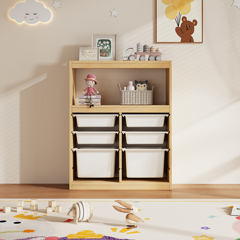 Toy cabinet Montessori childre - đánh giá và giá Montessori Shelf Toy