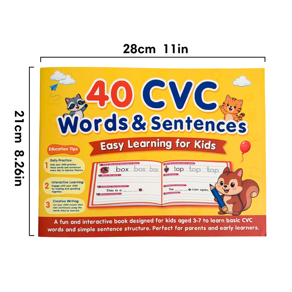 English Phonics CVC Words Sent - đánh giá và giá Kids Education Words
