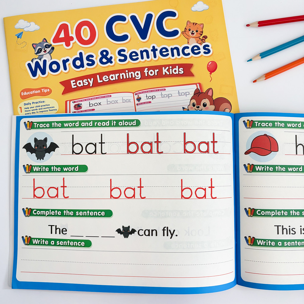 English Phonics CVC Words Sent - đánh giá và giá Kids Education Words