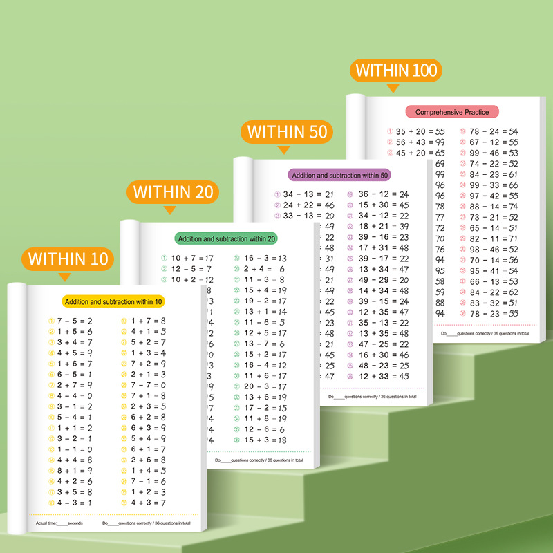 64 Pages Arithmetic Math Exerc - đánh giá và giá Kids Education Laptop
