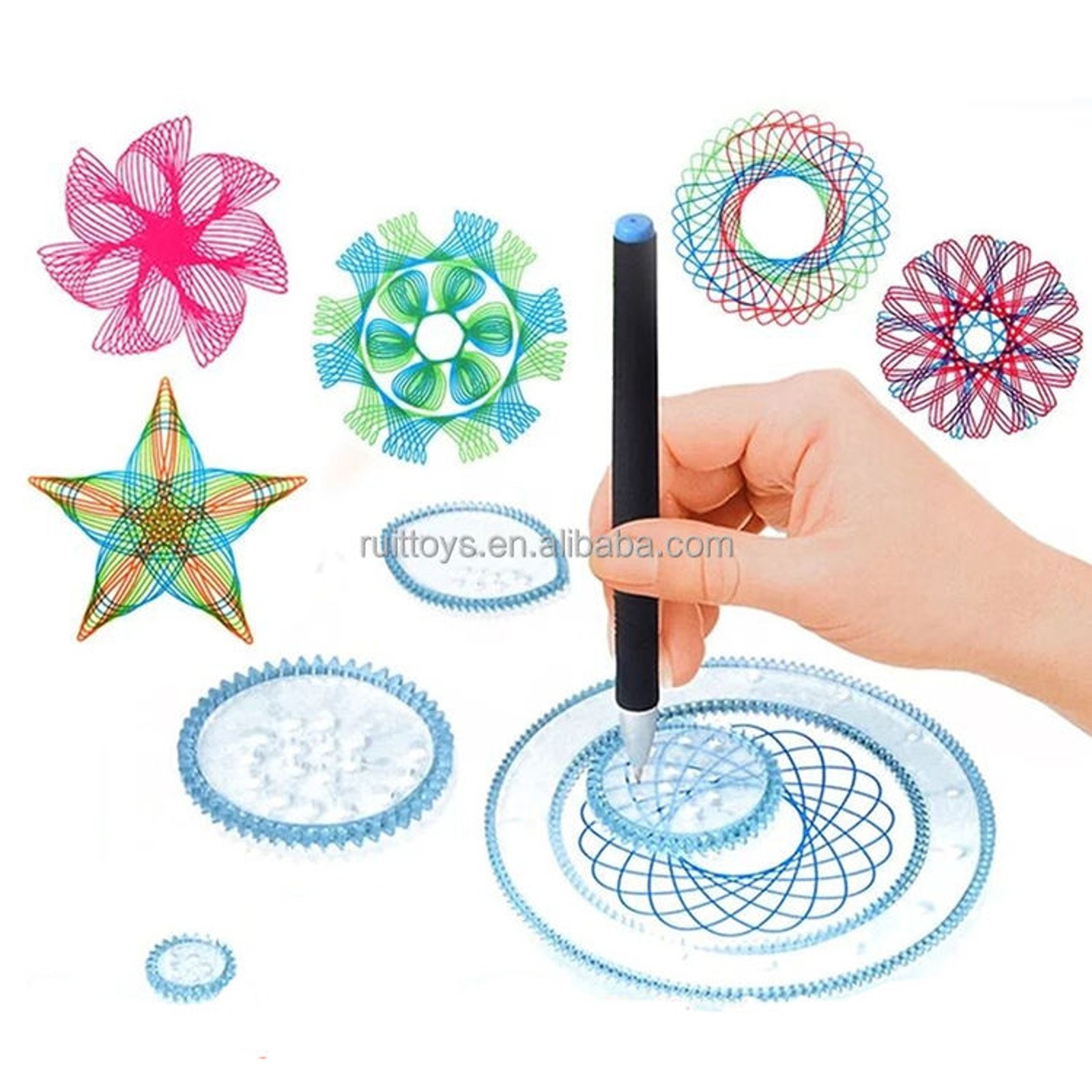 Geometry Spirograph Drawing St - đánh giá và giá Kids Education Template