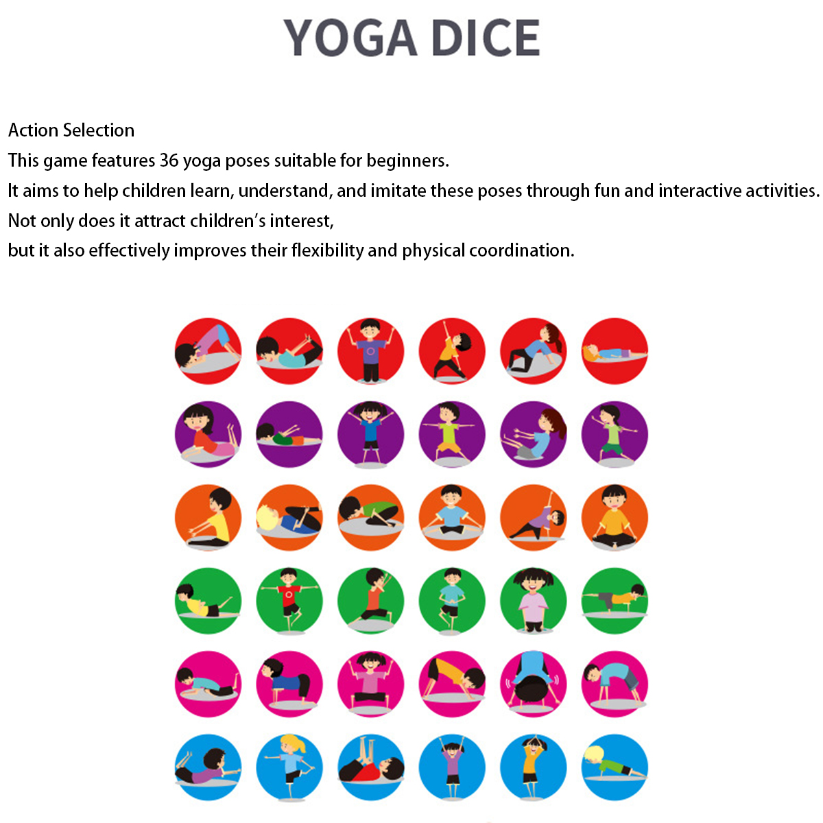 Yoga Dice Toy Fun Exercise Dic - đánh giá và giá Kids Yoga Education