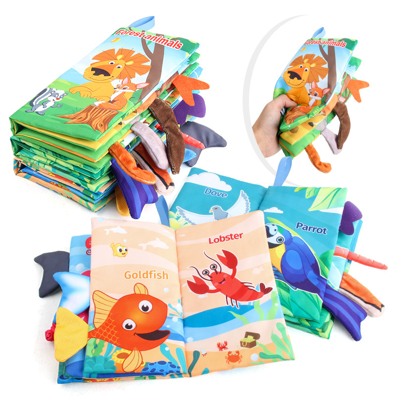 New Baby Cloth Books Visual an - đánh giá và giá Kids Early Education Books