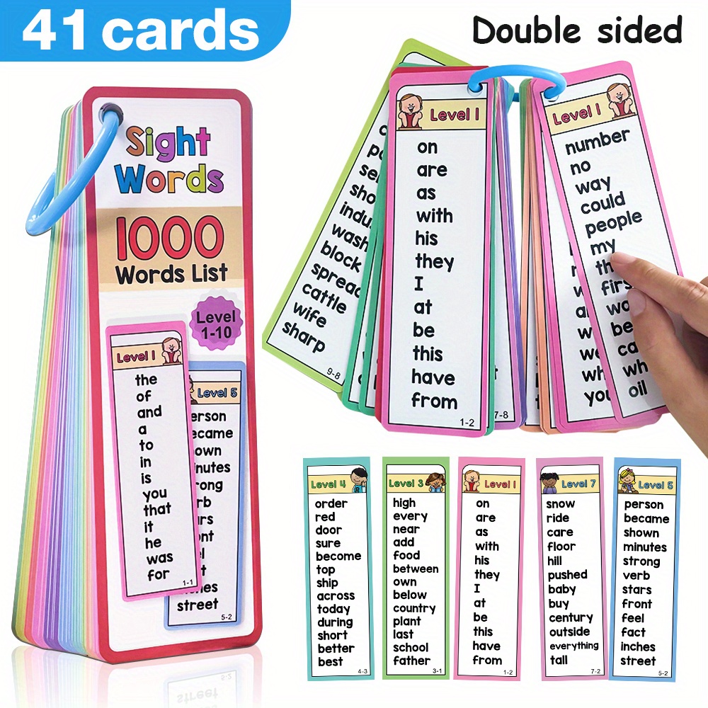 1000 Sight Words Flash Cards f - đánh giá và giá Kids Education Words