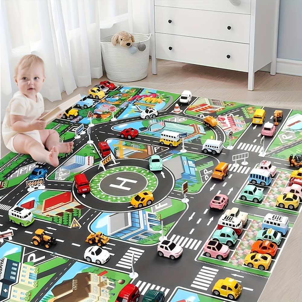 1pc, City Traffic Play Mat, La - đánh giá và giá Kids Education Tools