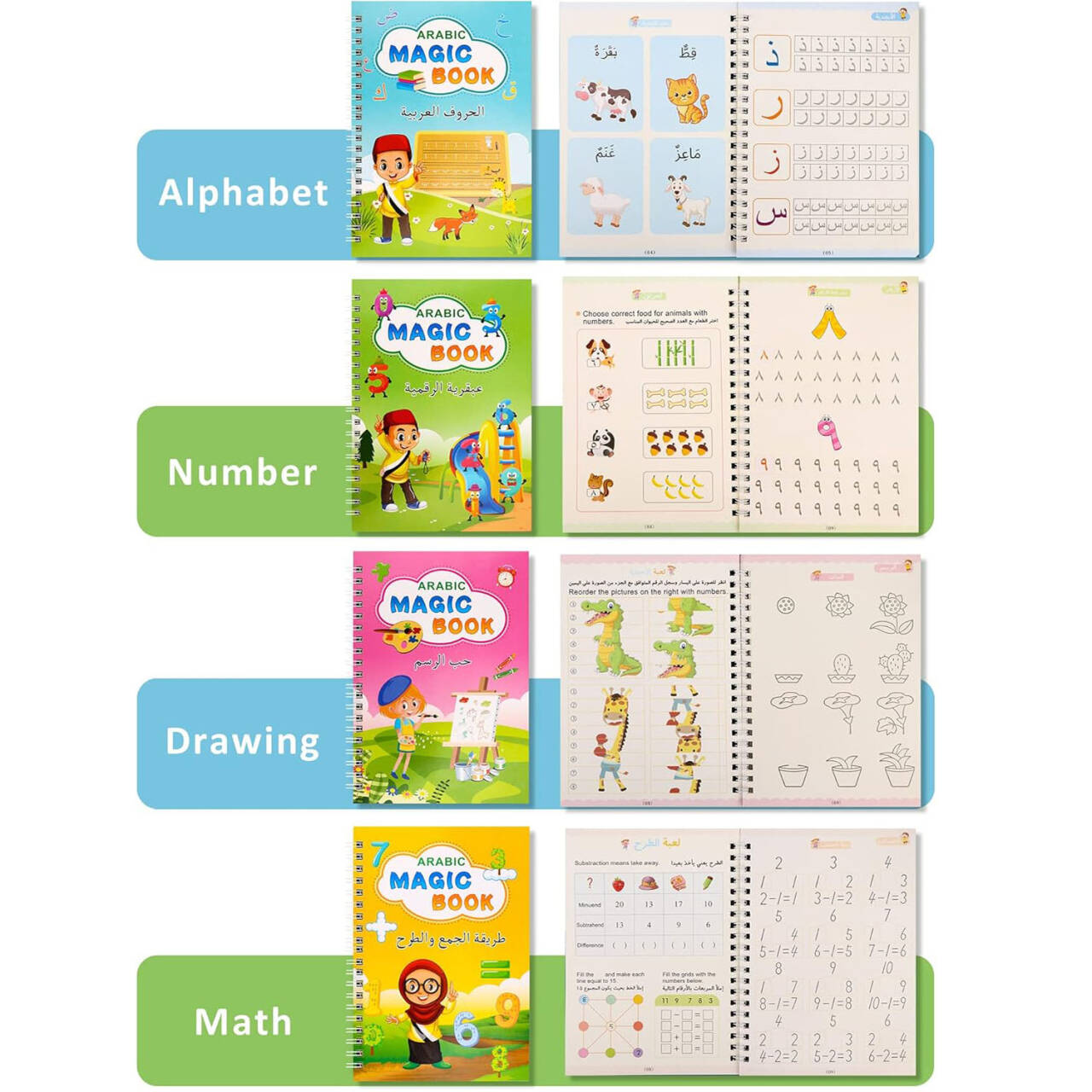 Arabic Alphabet Copybook Calli - đánh giá và giá Kids Education Laptop