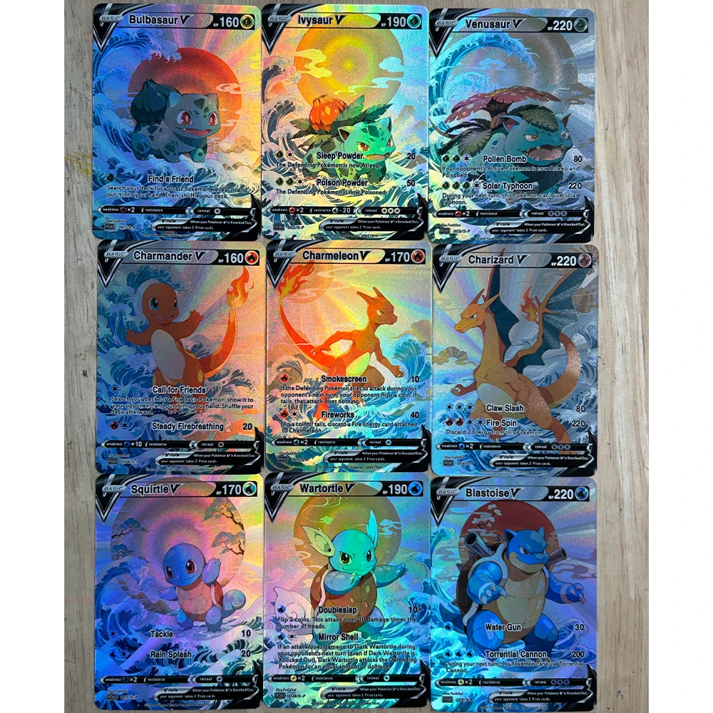 9Pcs/set DIY Anime PTCG Collec - đánh giá và giá English Kids Education
