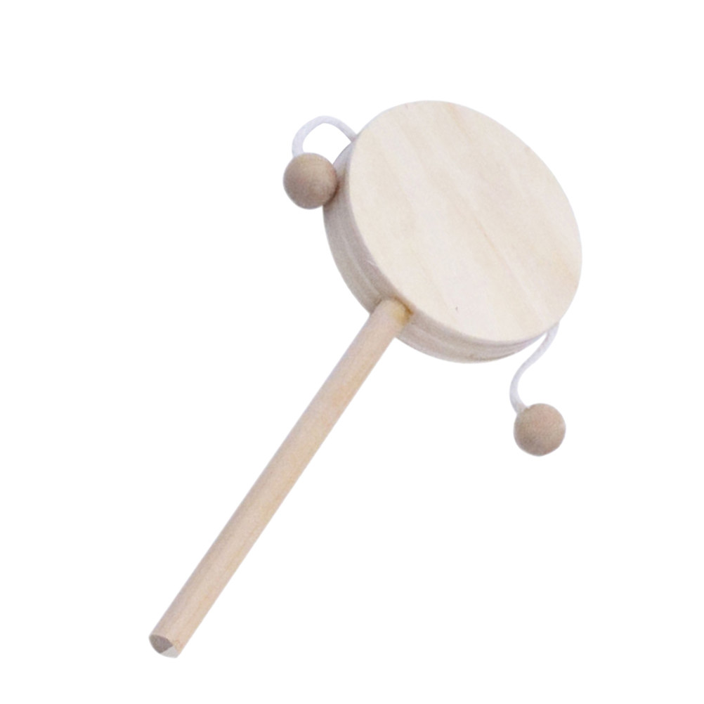 1Set DIY Rattle Drum Wooden Un - đánh giá và giá Kids Education Music