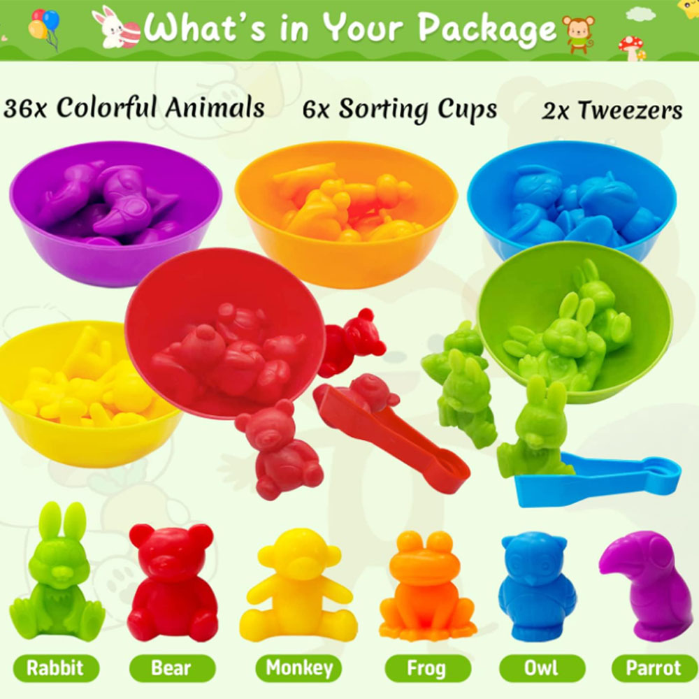 Counting & Sorting Animal Toys - đánh giá và giá Montessori Shelf Toy