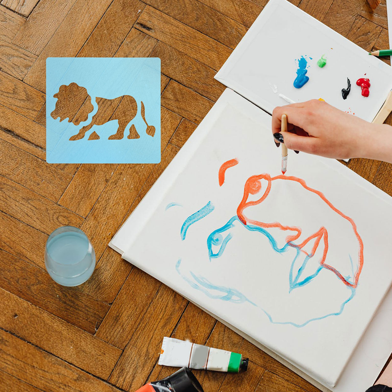 12Pcs Plastic Drawing Stencils - đánh giá và giá Kids Education Template