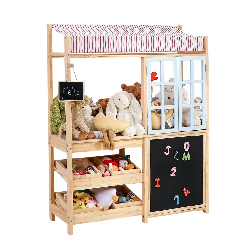 Solid Wood Kids Toy Storage Ra - đánh giá và giá Montessori Shelf Toy