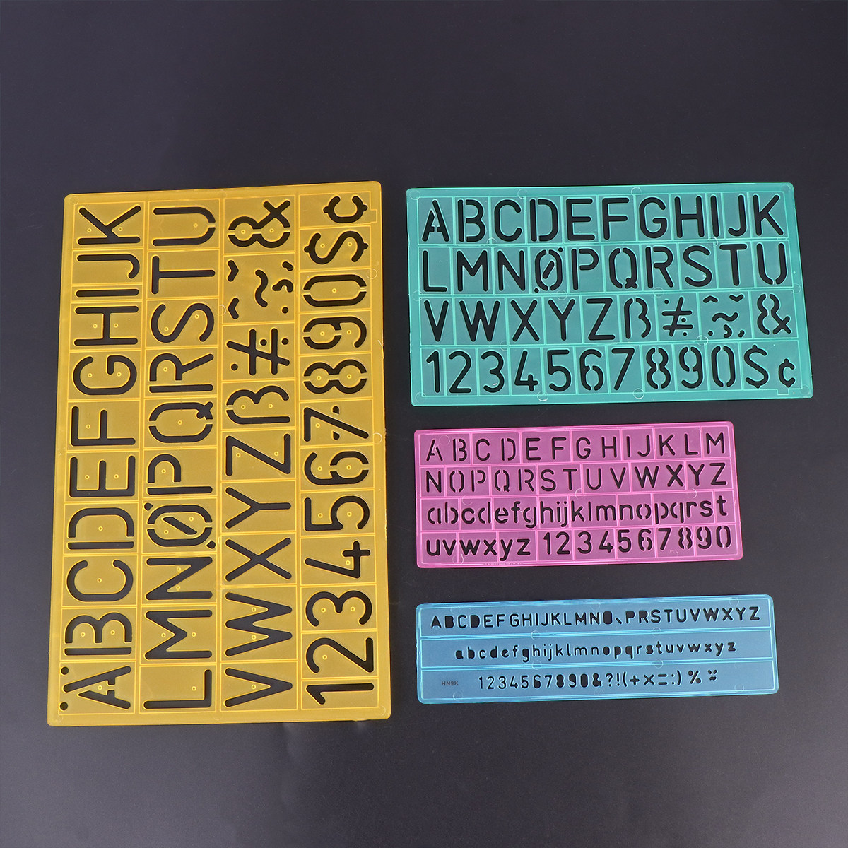 4Pcs Colorful Alphabet Graffit - đánh giá và giá Kids Education Template