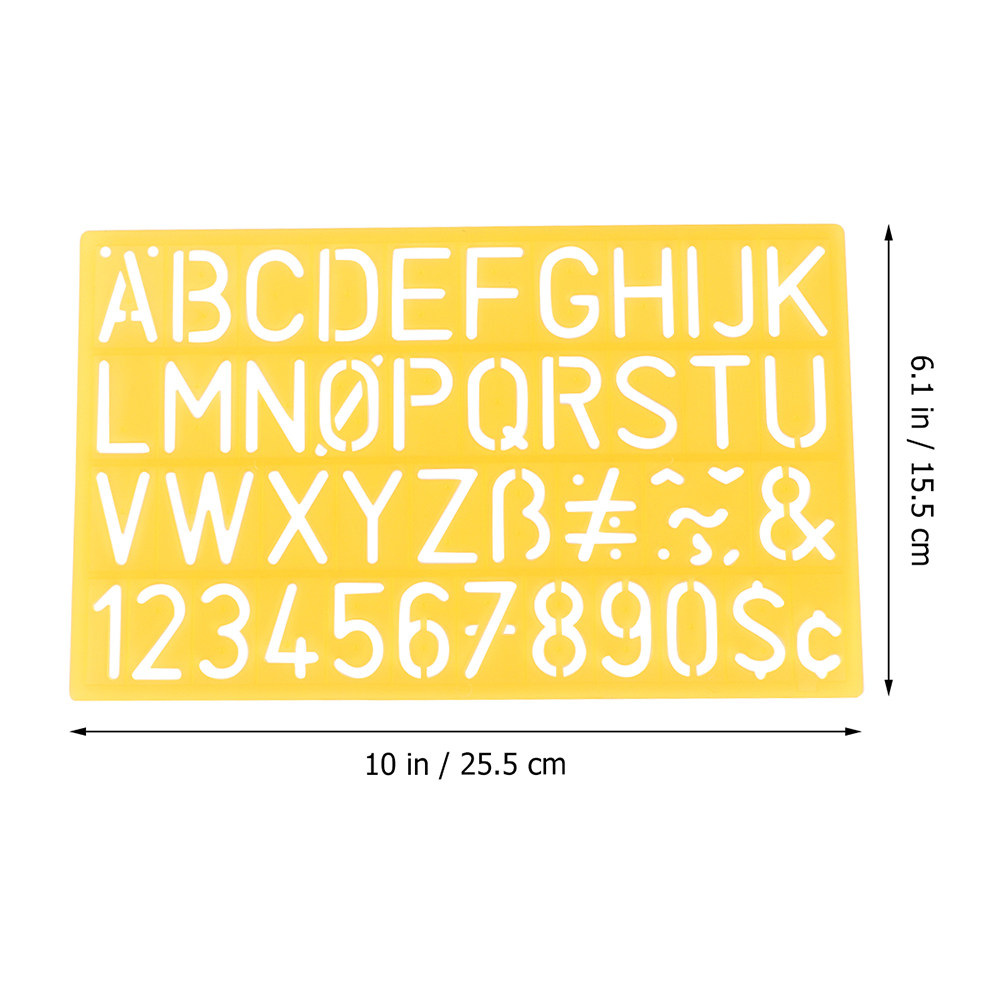 2Pcs Alphabet Stencils Rulers  - đánh giá và giá Kids Education Template