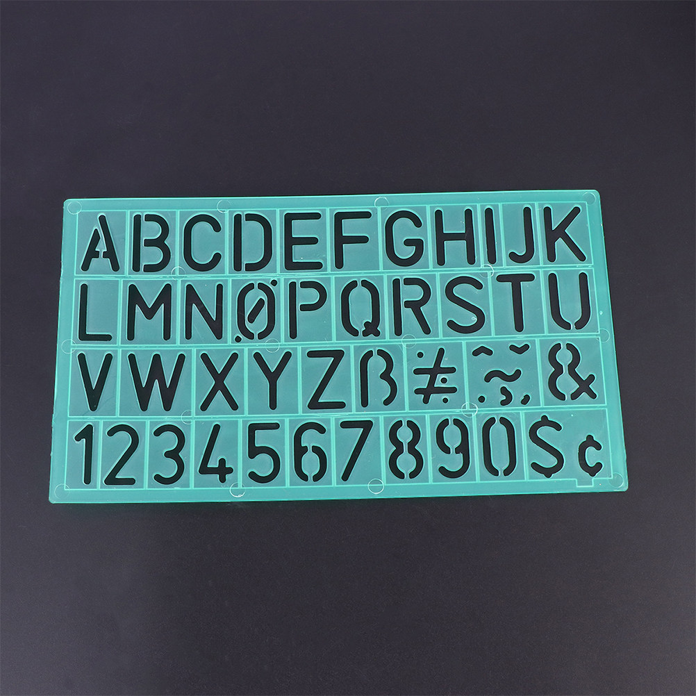 2Pcs Alphabet Stencils Rulers  - đánh giá và giá Kids Education Template