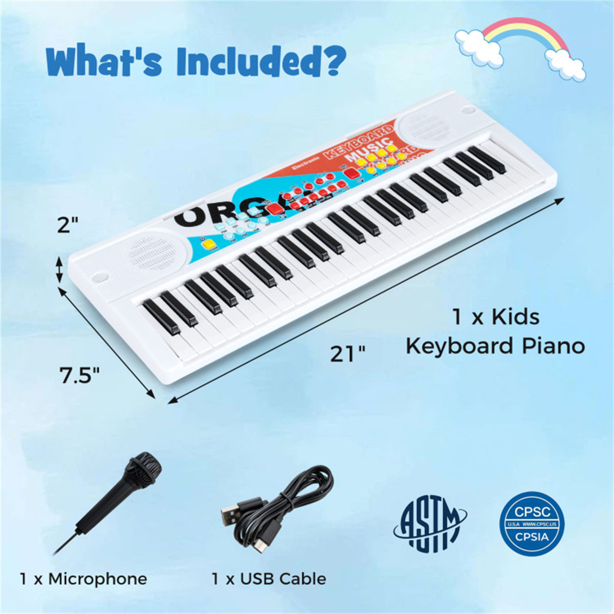 49 Keys Kids Electronic Keyboa - đánh giá và giá Kids Education Music