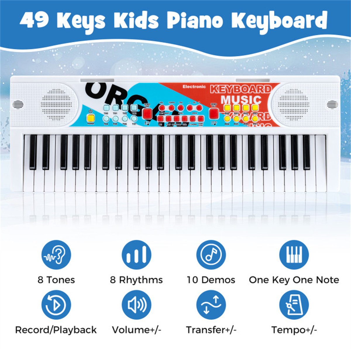 49 Keys Kids Electronic Keyboa - đánh giá và giá Kids Education Music