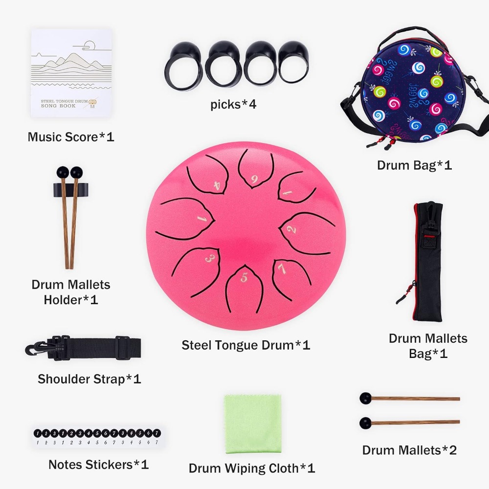 6 Inch 8 Notes Steel Tongue Dr - đánh giá và giá Kids Yoga Education