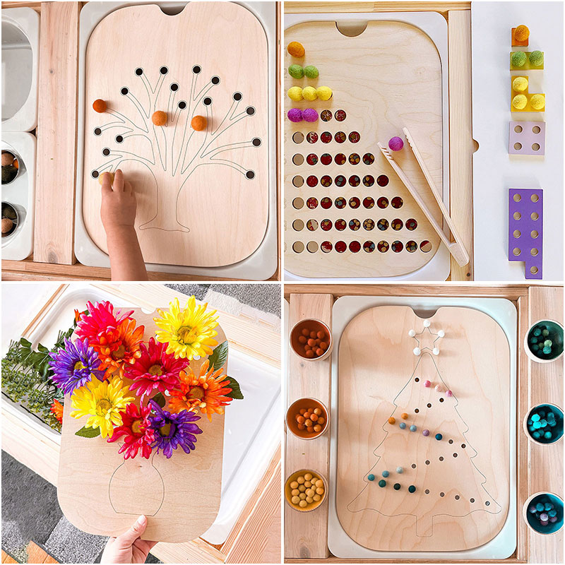 Children Montessori Games Fine - đánh giá và giá Montessori Shelf Toy